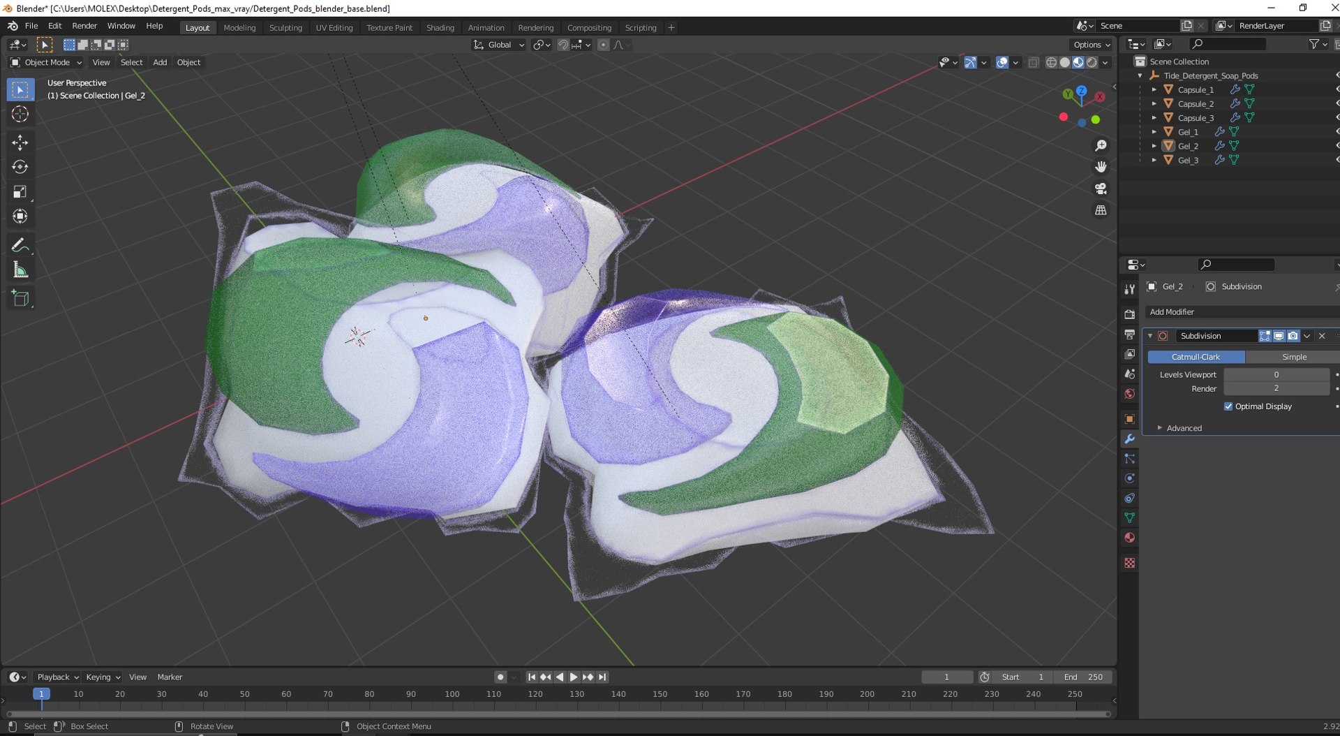 Detergent Pods 3D Model - TurboSquid 2217950