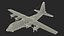 3D Lockheed C 130 Hercules US Military Transport with Humvee M1151