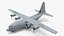 3D Lockheed C 130 Hercules US Military Transport with Humvee M1151