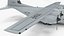 3D Lockheed C 130 Hercules US Military Transport with Humvee M1151