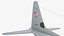 3D Lockheed C 130 Hercules US Military Transport with Humvee M1151