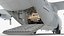 3D Lockheed C 130 Hercules US Military Transport with Humvee M1151