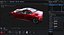 tesla roadster interior car 3D model