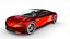 tesla roadster interior car 3D model