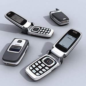 3d nokia 6103 cell phone model