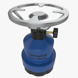 Portable Gas Camping Stove 3D model