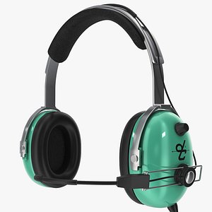 David Clark Headset Aviation 3D model