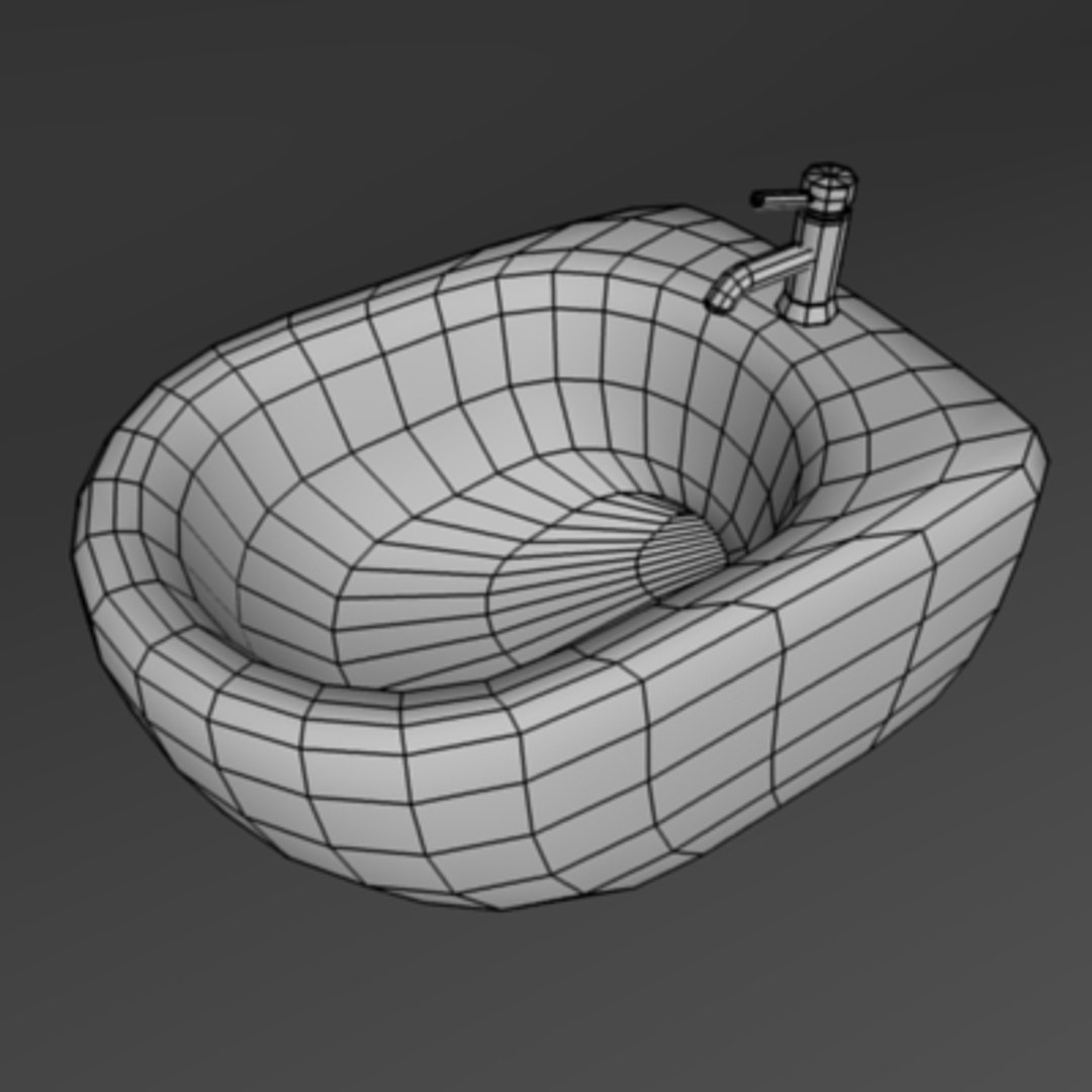 3d toilets bidets model