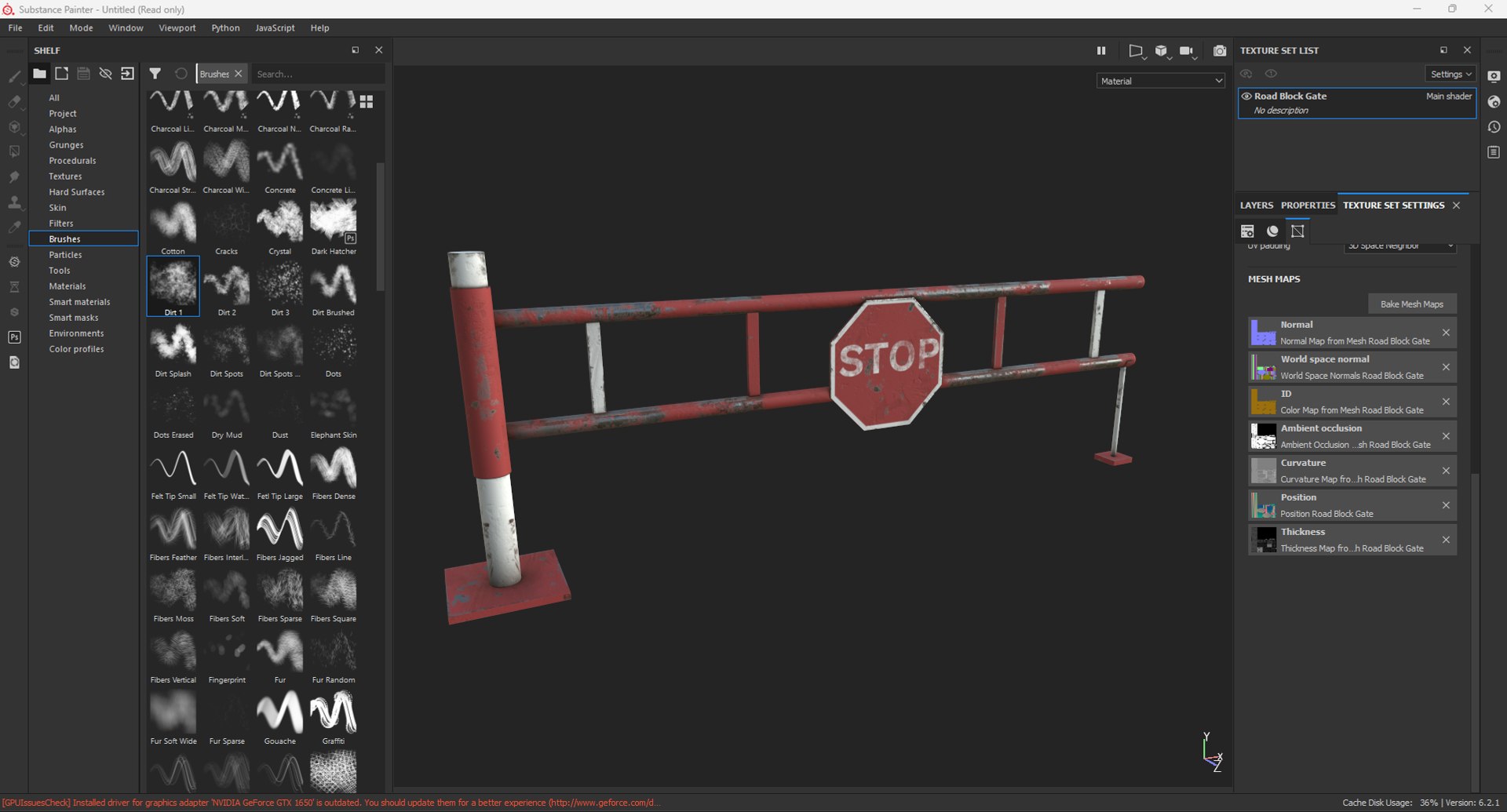 3D Road Block Gate - TurboSquid 2177024