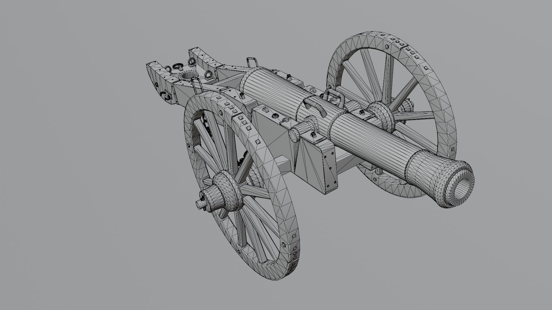 Old Medieval Artillery Cannon Model TurboSquid 1920021