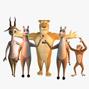 Stylized Animals Rigged  V2