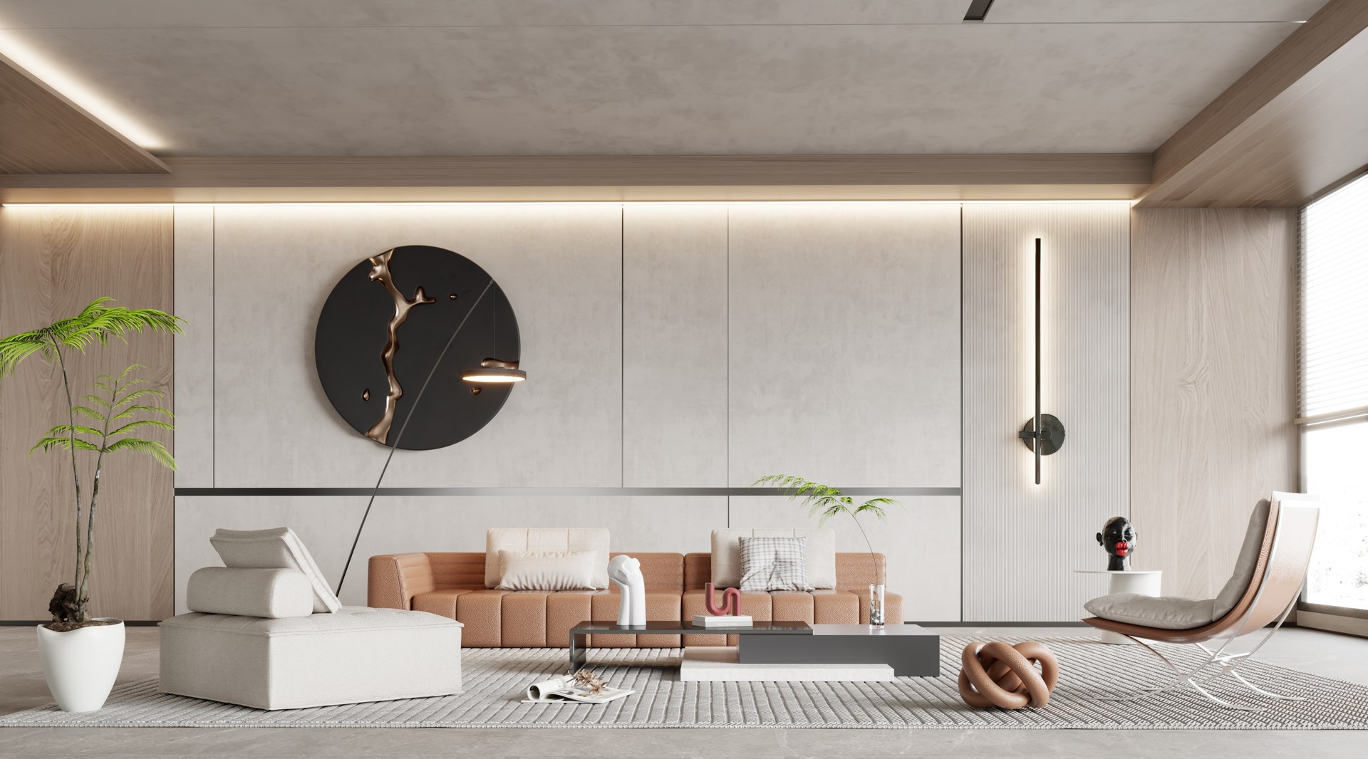 3D Model G3-3D Modern Villa Interior Scene Rendered By VRAY Model ...