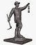 Mine-worker Collier 3D model Pitman 3D Printable Madenci Statue