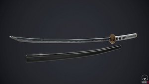 3D model katana