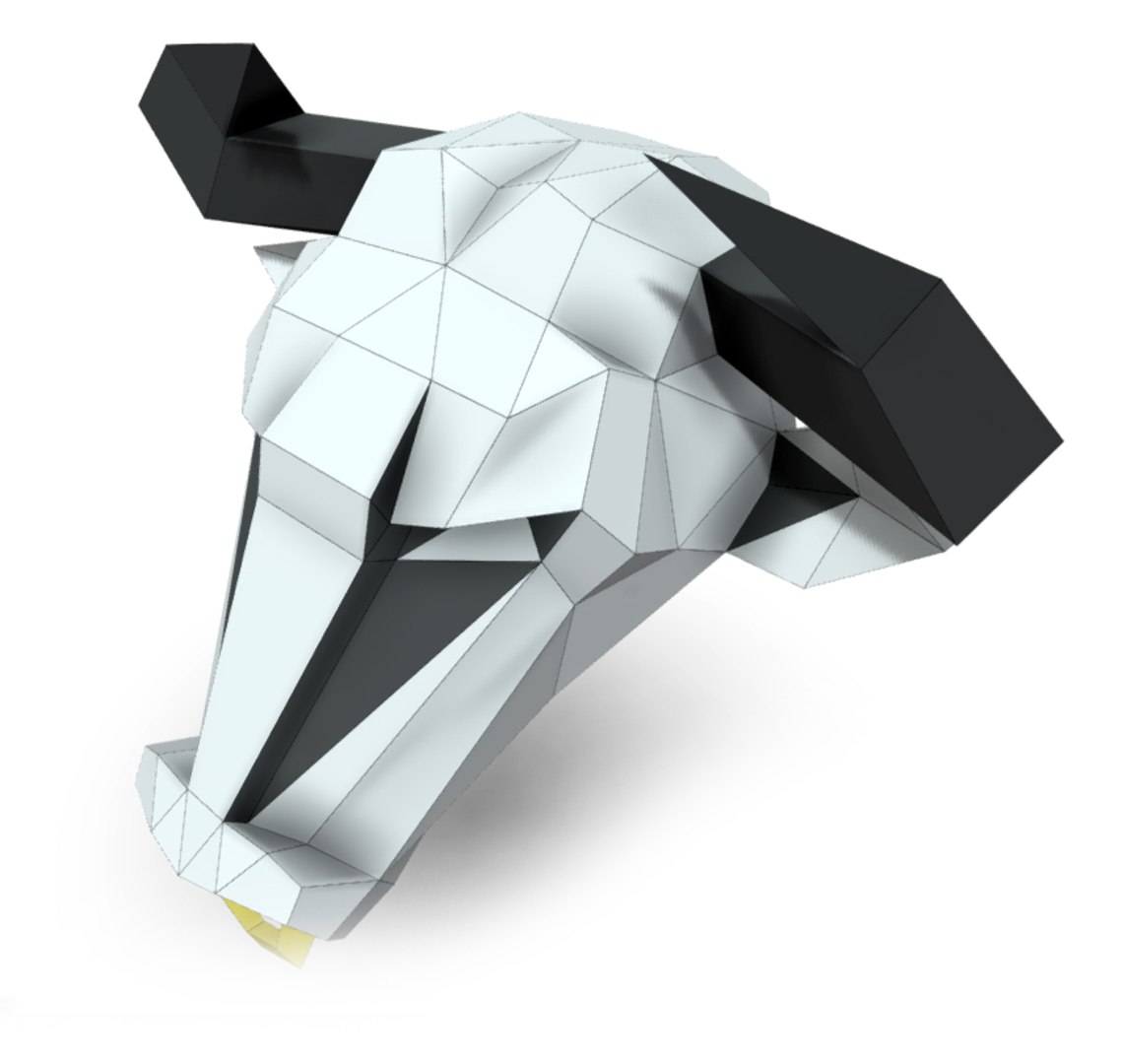3D sculpture bull mask - TurboSquid 1514259