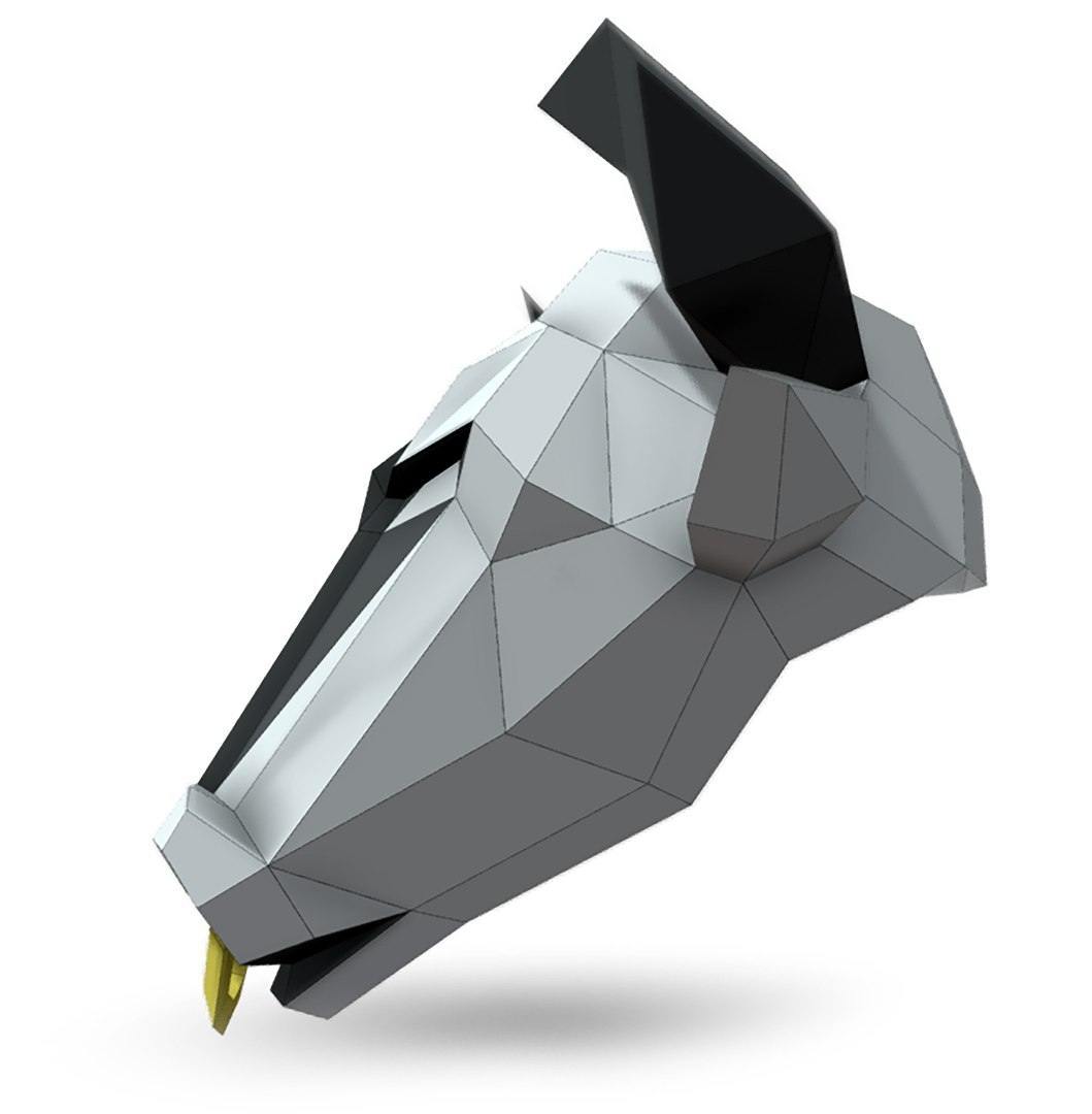 3D sculpture bull mask - TurboSquid 1514259