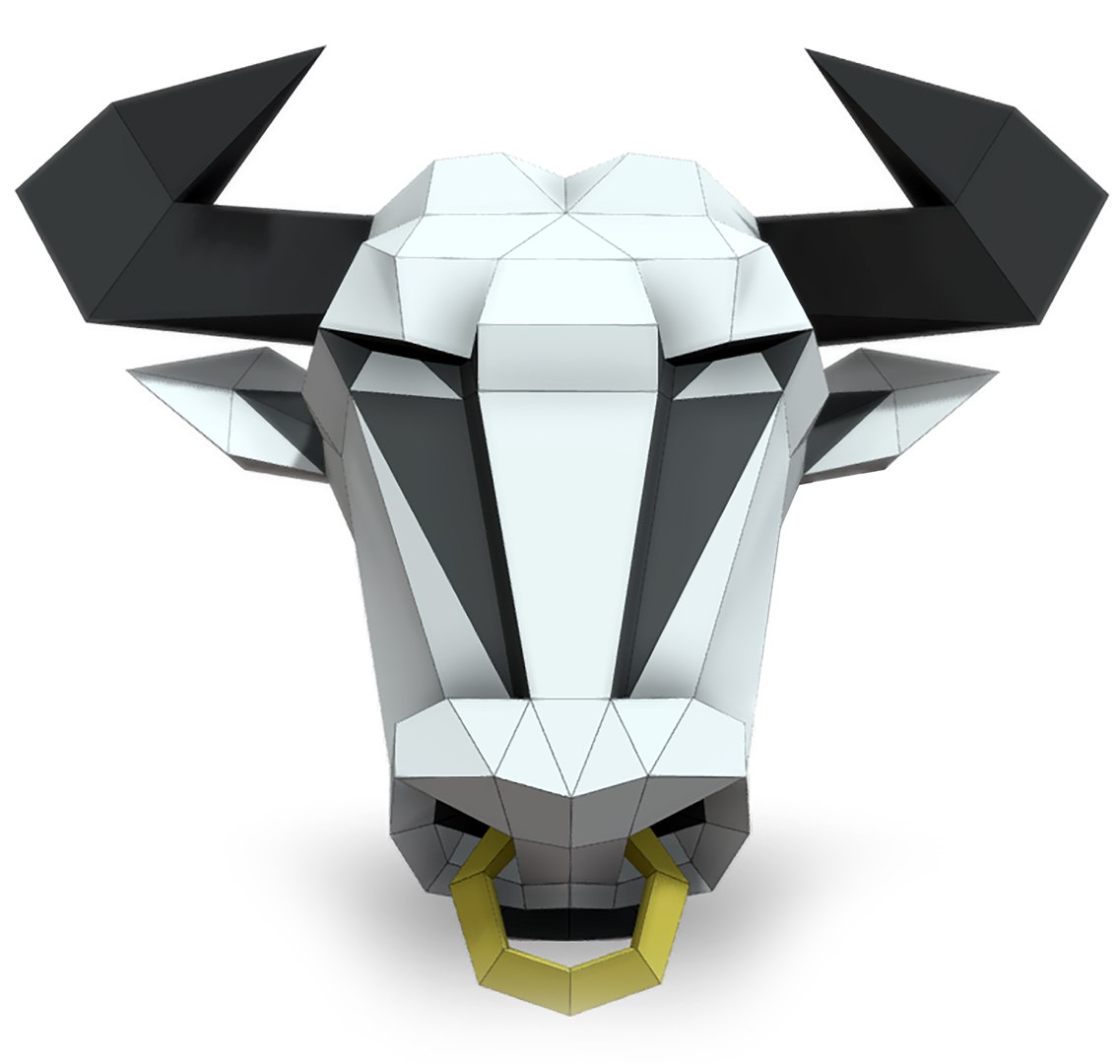 3D sculpture bull mask - TurboSquid 1514259