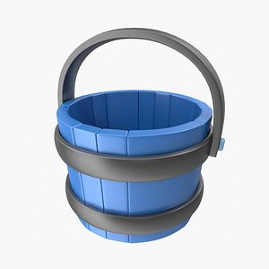 Blue Bucket 3D model