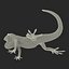 3d carolina anole lizard pose model