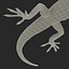 3d carolina anole lizard pose model
