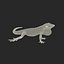 3d carolina anole lizard pose model