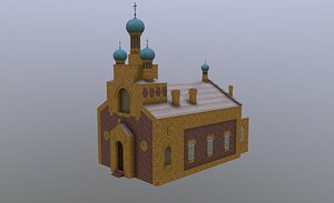Eastern Orthodox Church Cerkiew Raczki Poland model