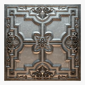 old tin tiles model