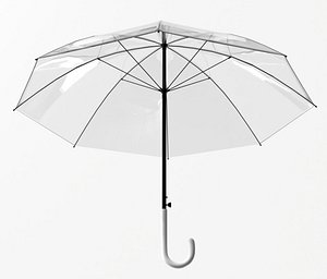 3D Clear Transparent Bubble Umbrella PBR