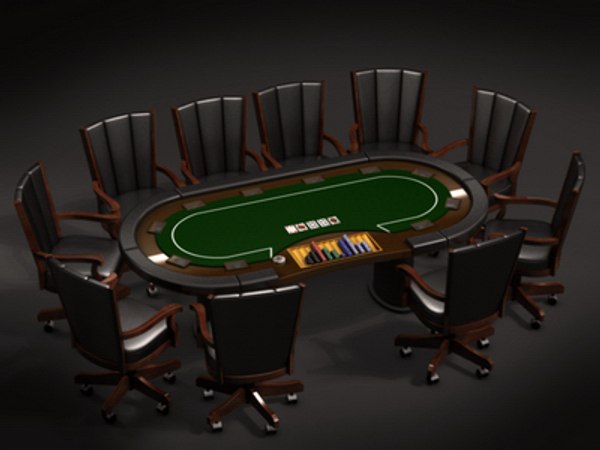 3d model poker tables casino