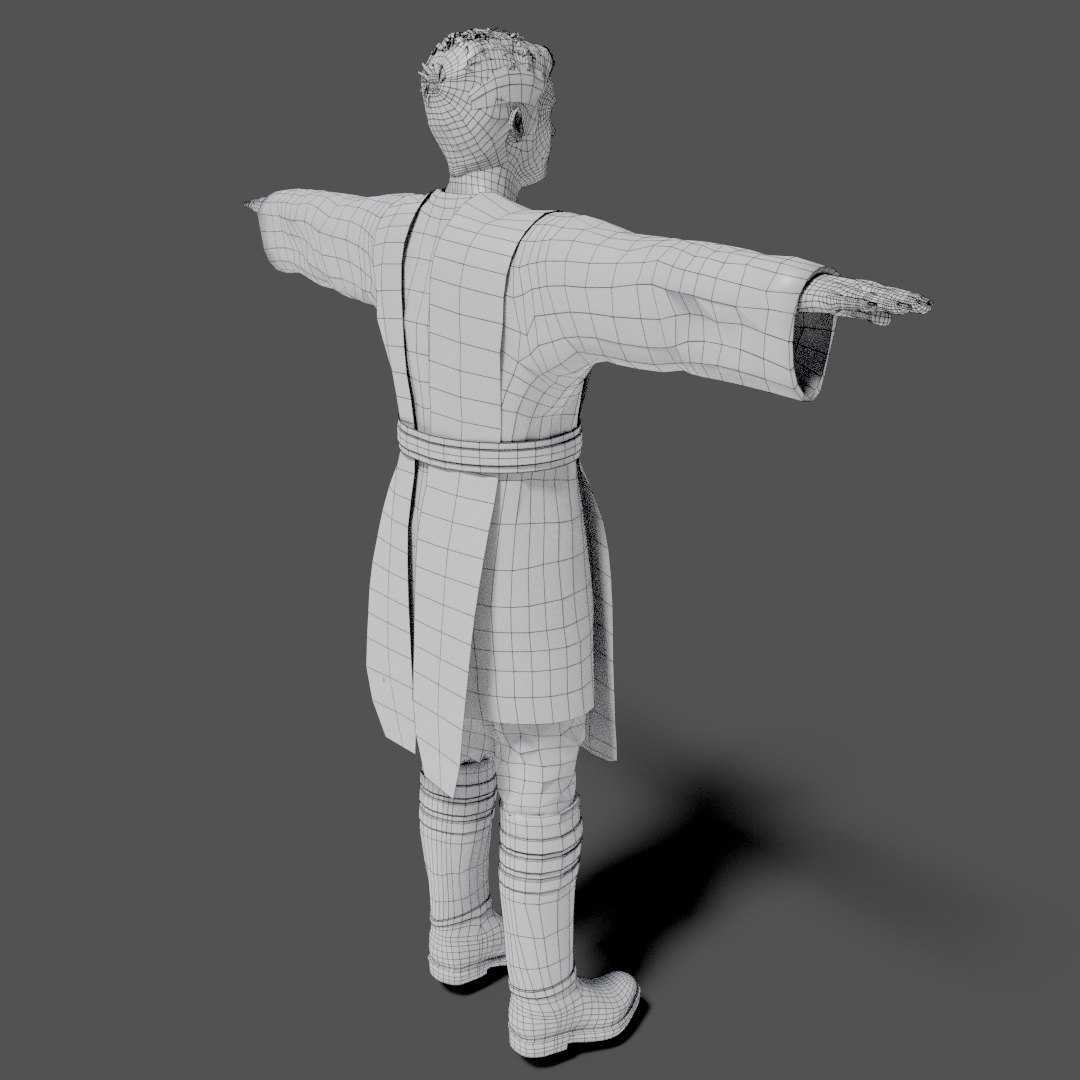 3D Model Rigged Jedi Animations - TurboSquid 1600311