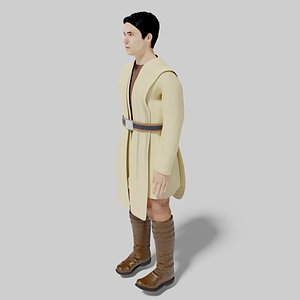 Jedi (rigged and animated)