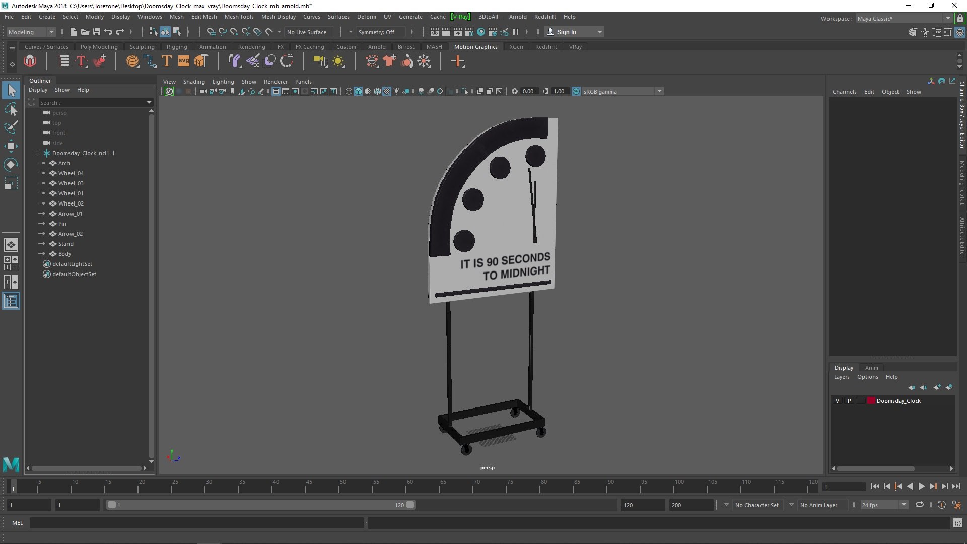 3D Doomsday Clock - TurboSquid 2273688