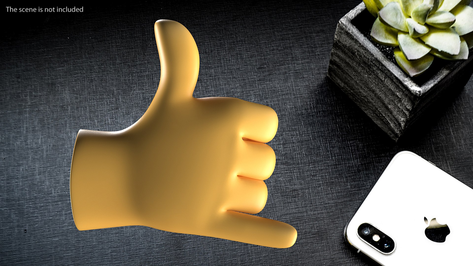 Call Me Hand Emoji 3D model preview