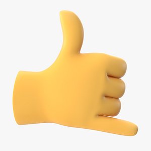 3D model hand emoji