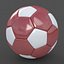 Soccerball SuperHighPoly red white