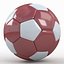 Soccerball SuperHighPoly red white