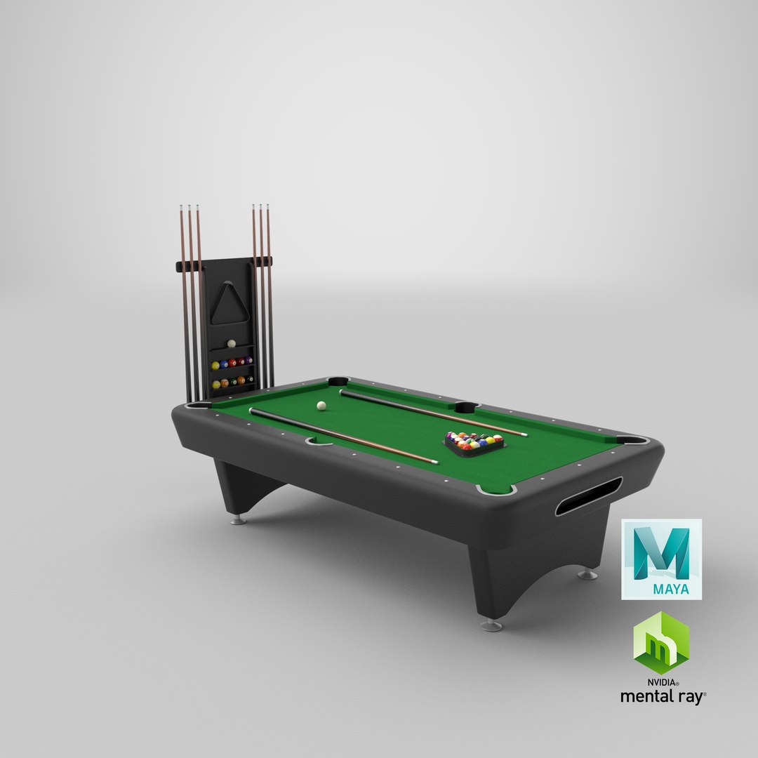 3D real billiard table model - TurboSquid 1450178