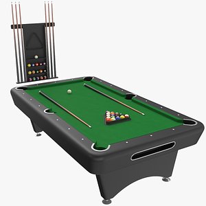 3D real billiard table model