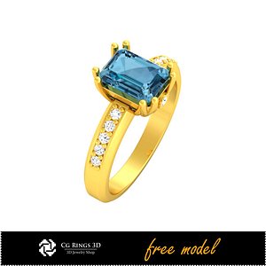 ring cad fre 3D model