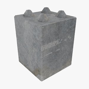 Modular Concrete barrier block 2x2