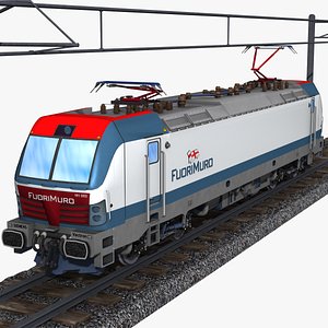 3D siemens vectron 191 003 locoitalia - fuori muro model