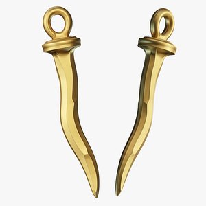 Nail Curved Charm 3D model