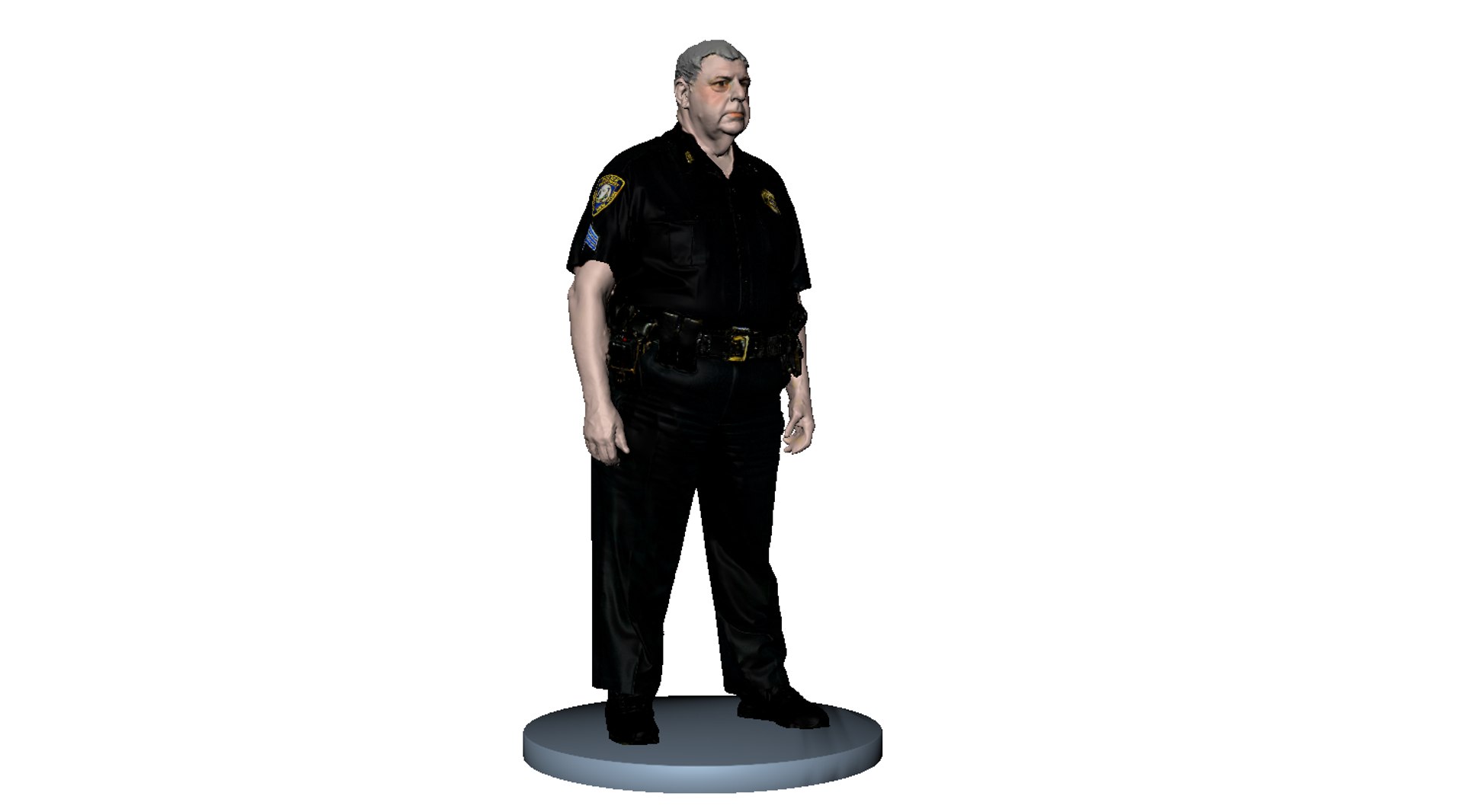 Police Officer 3d Model