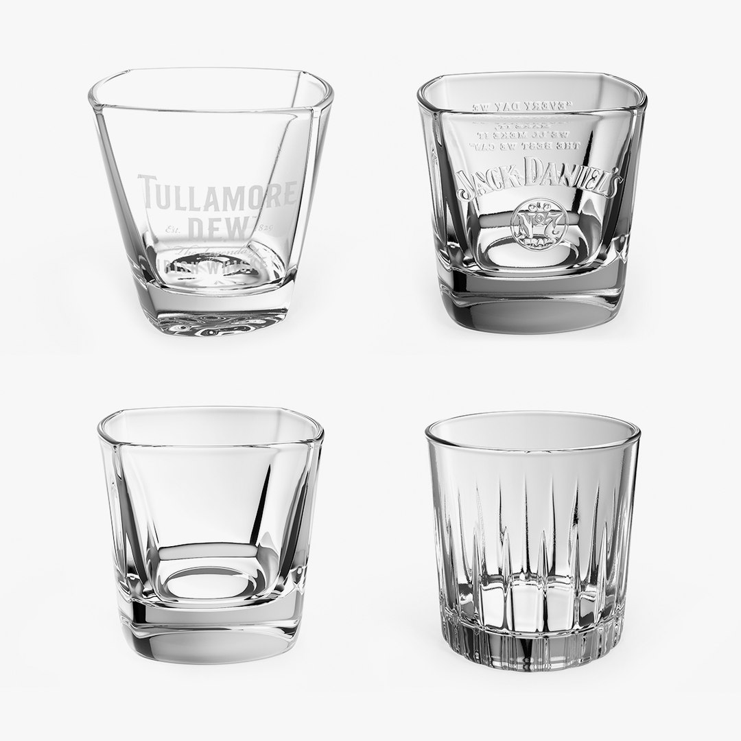 Highball Glasses Collection 2 3D model preview