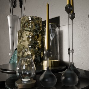 3D Archviz Decor Set 2 Basic Scene and Lighting