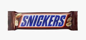 chocolate snickers 3d model