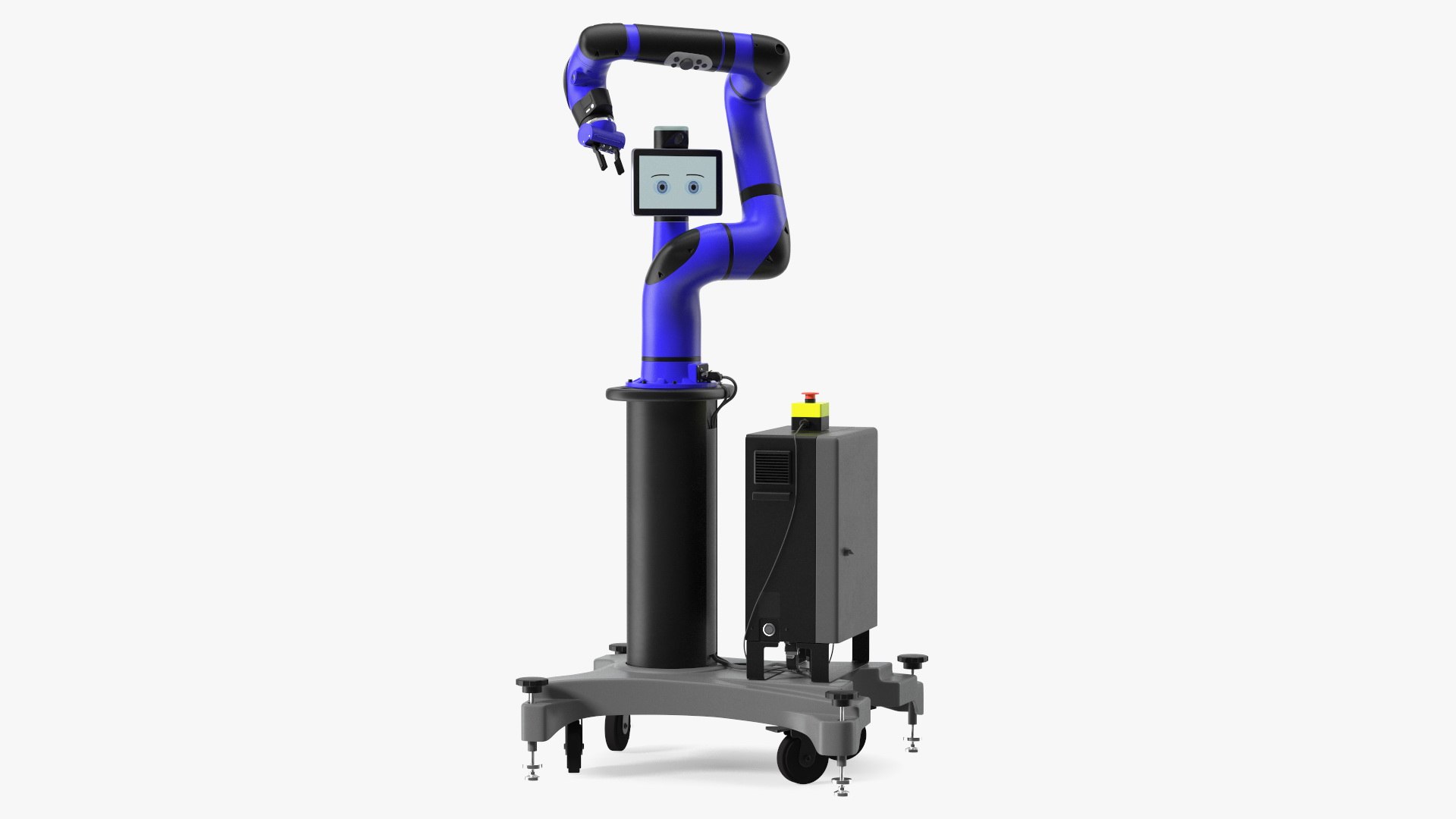 Collaborative Robot with Mobile Pedestal 3D model preview