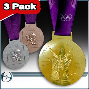 2012 Olympic Medals (3 Pack)