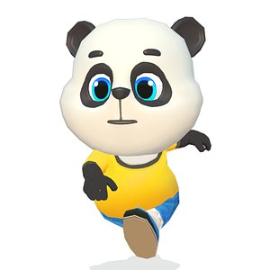 Panda Bear Animated Rigged