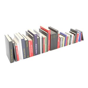 3D row books